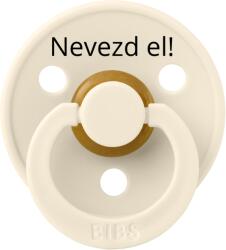 BIBS Névre szóló BIBS Colour cumi - krémfehér