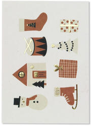 ava&yves - Karácsonyi képeslap (fehér)