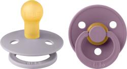 BIBS Colour - pasztellszürke/mályva (2 db)