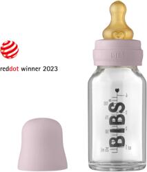 BIBS üveg cumisüvegszett - hamvas lila - 110 ml