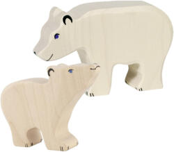 Holztiger - Jegesmedve és kismackó fajátékok