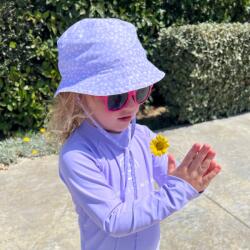 Swim Essentials UV-szűrős napsapka - lila leopárd