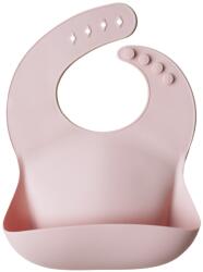 mushie Hajlékony szilikon előke - púderrózsaszín