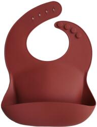 mushie Hajlékony szilikon előke - terrakotta