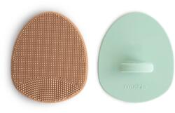 mushie Koszmó kefe - bézs/halvány türkiz (2 db)