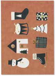 ava&yves - Karácsonyi képeslap (terrakotta)