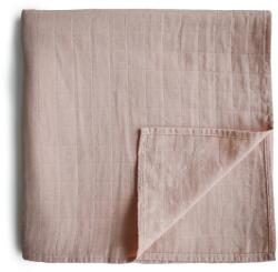 Mushie Muszlin pólya - púderrózsaszín