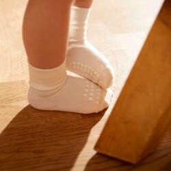 GoBabyGo csúszásgátlós bambusz zokni - krémfehér