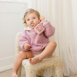 BIBS x LIBERTY cumitartó Nyári virágzás - púderrózsaszín