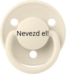 BIBS Névre szóló BIBS De Lux cumi - krémfehér
