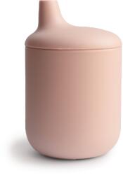 Mushie Szilikon itatópohár - púderrózsaszín
