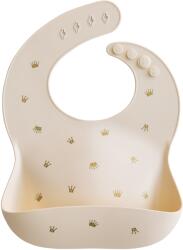 mushie Hajlékony szilikon előke - koronák