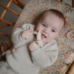 mushie Állatos rágóka - bárány (krémfehér)