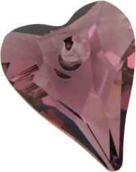 Swarovski Wild Heart Pendant- Swarovski medál - Antique Pink- rózsaszín-27 mm