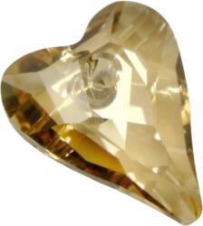 Swarovski Wild Heart Pendant- Swarovski medál - Golden Shadow -pezsgő-27 mm