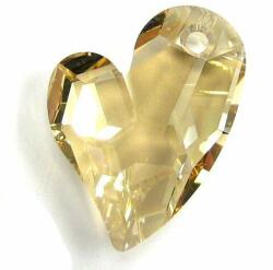 Swarovski Devoted 2 U Heart Swarovski medál - Golden Shadow-pezsgő-27 mm