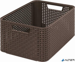 Keter Rattan hatású kosár, 18l, sötétbarna, CURVER "Style M (205844) - alter