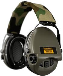 Sordin® Protectoare electronice pentru urechi Supreme Pro-X Sordin®, bandă de susținere textilă (Culoare: Camo green)