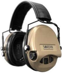Sordin® Protectoare electronice de auz Supreme Mil-Spec AUX SFA Sordin® (Culoare: Nisip. )