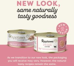 Applaws Konzervá macskáknak tonhallal és garnélával lében 70 g