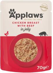 Applaws Tasakos macskaeledel csirkemell és marhahús zselében 12 x 70 g