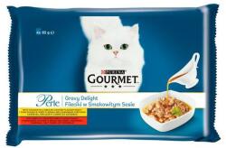 Gourmet PERLE Gravy Delight alutasakos táp - marha és csirke 24 x 85 g