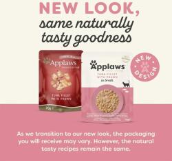 Applaws tasakos eledel macskák számára tonhallal és garnélával lében 70 g