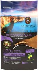 AMBROSIA Mediterranean Senior & Sterilized Fresh Sardine & Cod 1, 5 kg