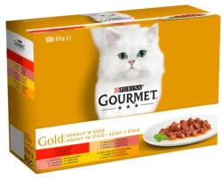 Gourmet GOLD konzervek - húsdarabok szószban, 72 x 85 g