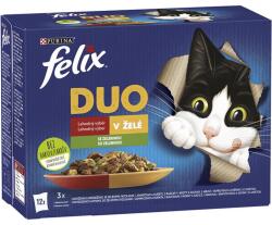 FELIX Fantastic DUO zacskók, ízletes válogatás kocsonyában 24 x 85 g