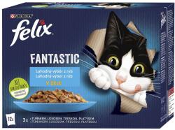 FELIX Fantastic tasakos eledel válogatás lazacból, lepényhalból, tonhalból és tőkehalból 48 x 85 g