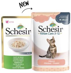 Schesir cat Kitten, csirkeszeletek 85 g