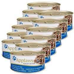 Applaws Konzervá macskáknak tonhallal és rákfélékkel 12 x 70 g