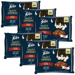 FELIX Tasty Shreds zacskós eledel válogatás, szószban 24 x 80 g