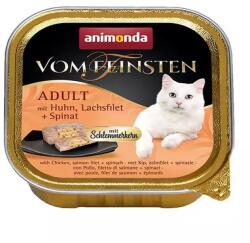 Animonda Vom Feinsten Adult Cat csirke, lazac es spenót 12 x 100 g