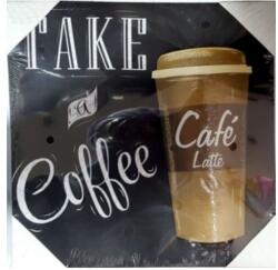 Brunofunnyshop Tablou Take a Coffee CAFE LATTE