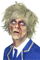 Brunofunnyshop Peruca Halloween zombie gri