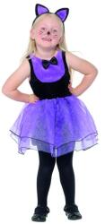 Brunofunnyshop Costum carnaval copii pisica negru mov cu tutu 1-2 ani Costum bal mascat copii