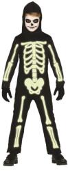 Brunofunnyshop Costum Halloween copii schelet fosforescent 7-9 ani Costum bal mascat copii