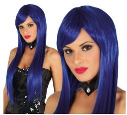 Brunofunnyshop Peruca albastru marin par drept