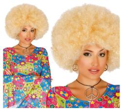 Brunofunnyshop Peruca afro blonda mega