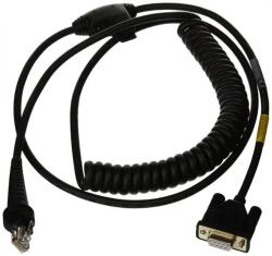 Honeywell Industrial Cable: RS232 (5V signals), black, DB9 Female, 3m (9.8Â´), coiled, 5V external power with option power on pin 9, with ferrite (ONCBL-020-300-C00-02)