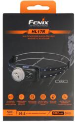 Fenix HL17R LED fejlámpa 3 az 1-ben 500lm gesztusérzékelő USB-C 1000mAh ultrakönnyű újratölthető