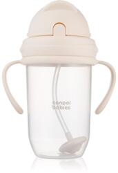 Canpol babies Cup bögre nehezékkel Nude 6m+ 270 ml