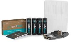 PALEBLUE PB-AA-C 4xAA 2000mAh USB-C újratölthető ceruza akkumulátor + töltőkábel (PB-AA-C) (PB-AA-C)