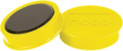 Nobo Fehértábla mágnes 10db, 38mm átmérő, sárga (1915316) (1915316)