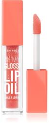 Rimmel Oh My Gloss! Lip Oil ajak olaj hidratáló hatással árnyalat 002 Peachy Coral 4.5 ml