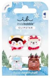 Invisibobble Clipstar Kids Cozy Snowy Friends 4 db