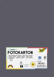 FOLIA Dekorkarton, 2 oldalas, A4, 300 g, 50 lap, FOLIA, antracitszürke (FL6145088) (FL6145088)