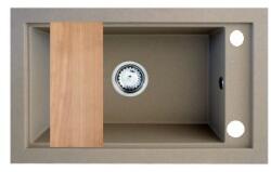 NERO Panama P686-427B0 Gránit Mosogató + Szifon + Deszka Bézs